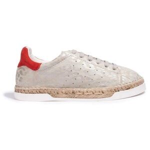 CANAL Saint Martin Lancry Leopard Espadrille Sneaker Size 38